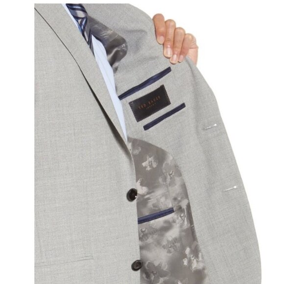 Ted Baker Ralph Wool Suit Gray size 40L 40 Long $998 - Picture 4 of 13